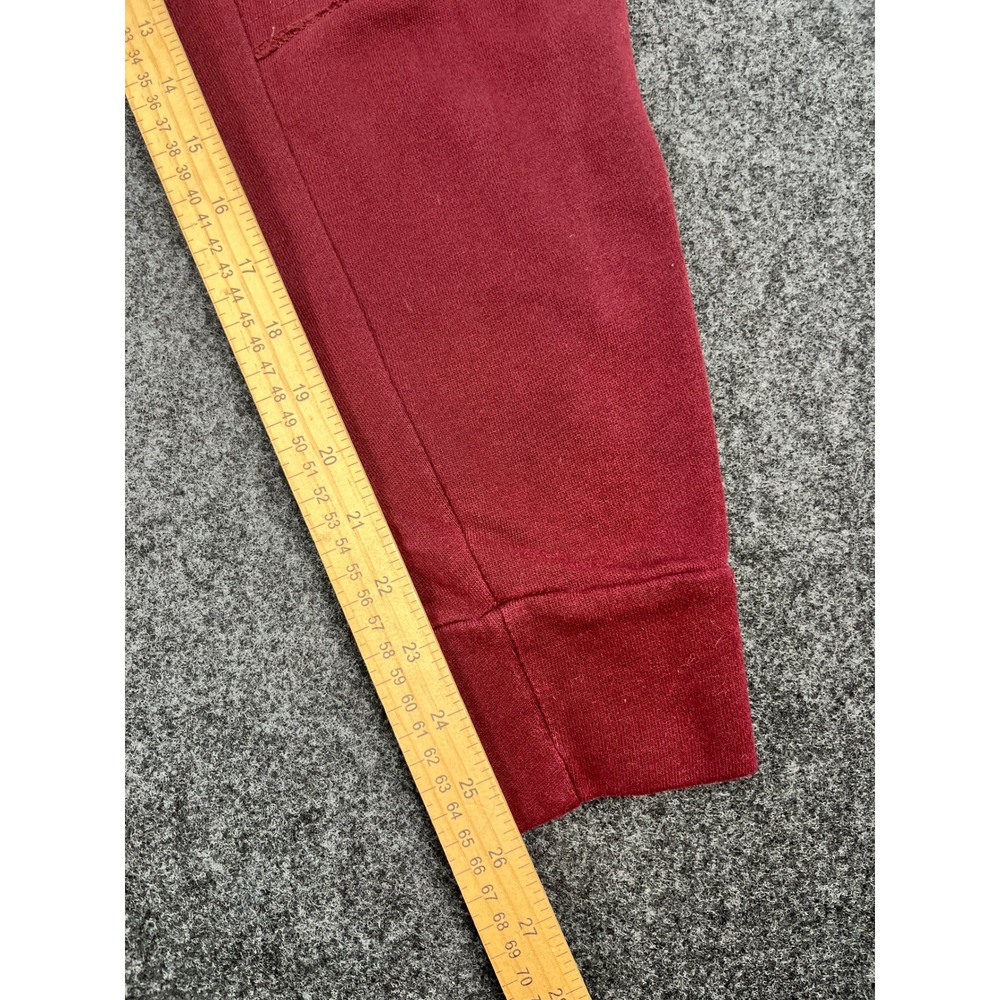 Hollister Mens Moto Jogger Sweatpants Burgundy Maroon Zipper Pockets Size M - Picture 6 of 7